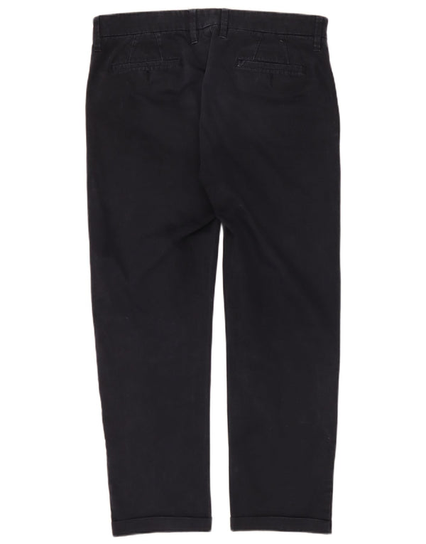 Pantalón chino recto Fay para hombre W36 L28 Algodón azul marino