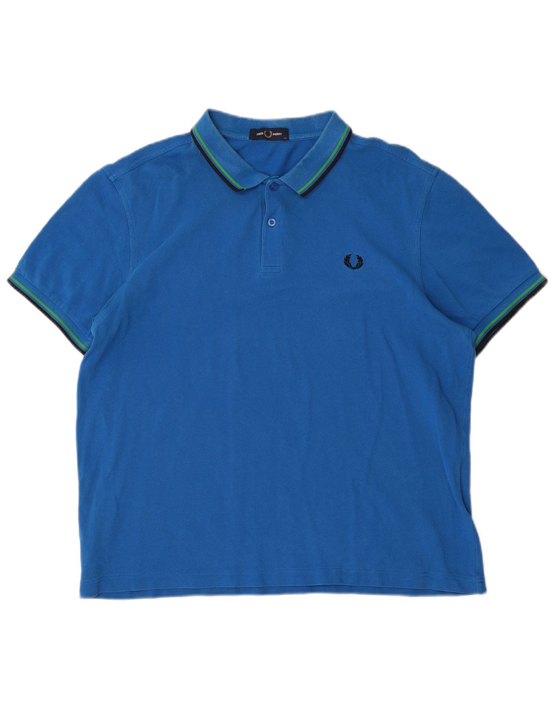 Fred Perry Polo Hombre XL Algodón A Rayas Azul