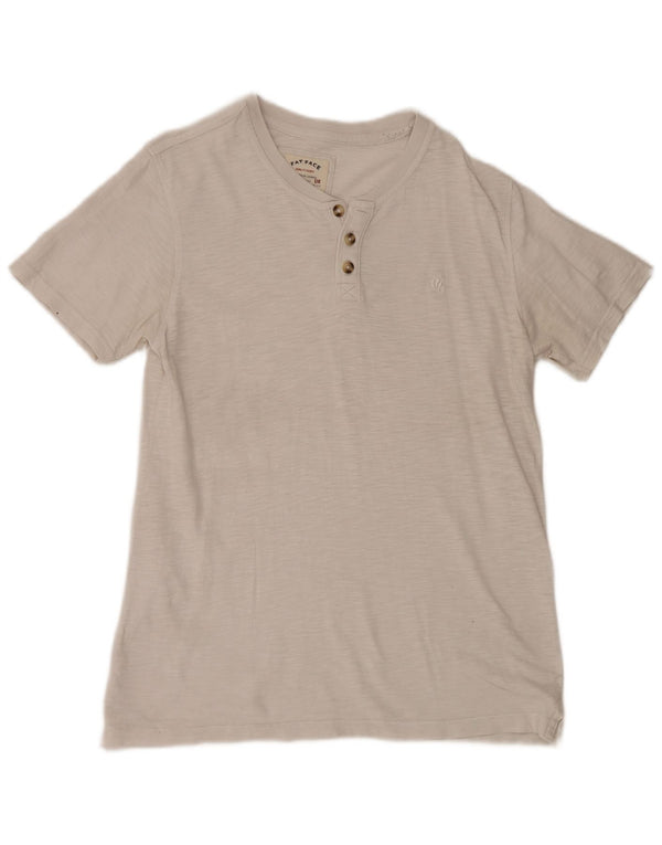 Camiseta para hombre Fat Face Top mediano blanco moteado