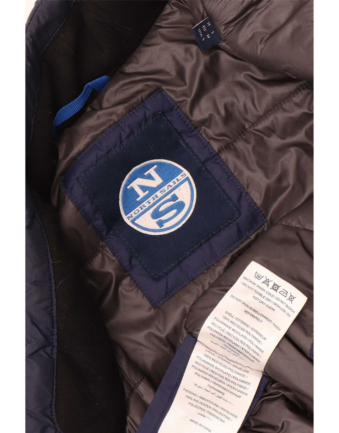 North Sails Chaqueta Bomber para Hombre UK 38 Medium Azul Marino Poliamida