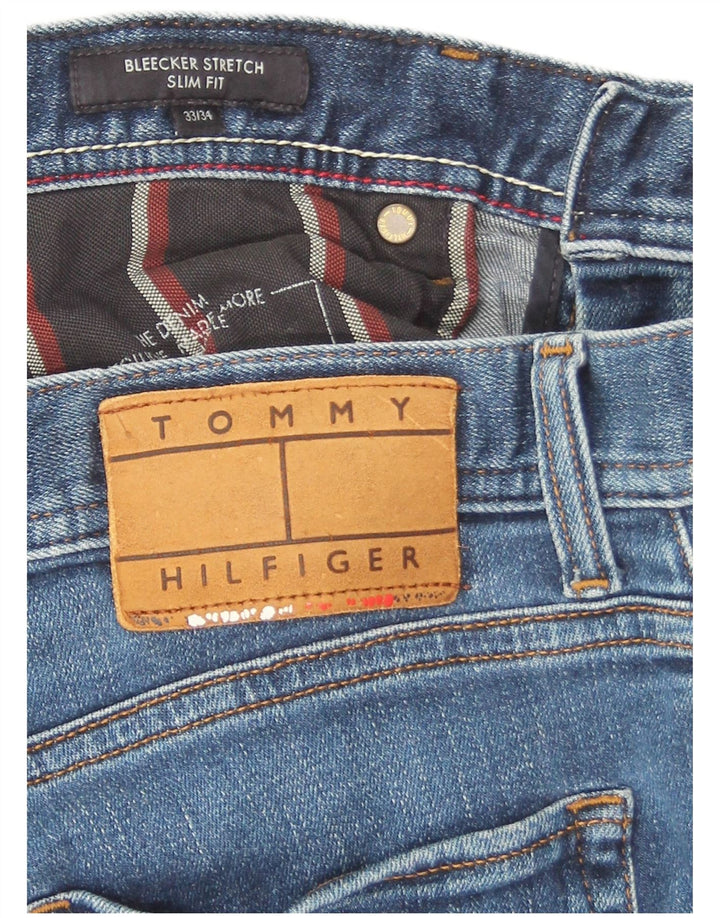 Tommy Hilfiger Vaqueros ajustados Bleecker para hombre W33 L30 Algodón azul