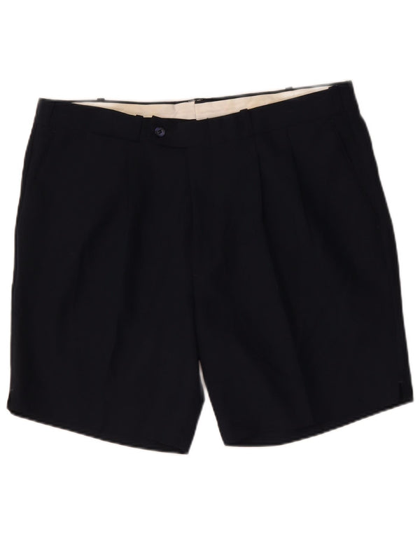 Farah Mens Chino Shorts W38 XL Navy Blue Polyester