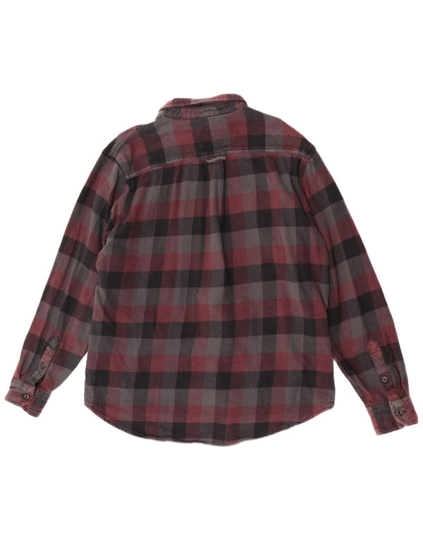 Camisa De Franela Orvis Hombre XL Algodón Cuadros Multicolor