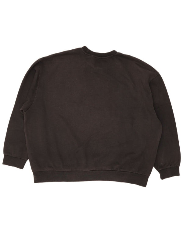 Adidas - Sudadera con gráfico de gran tamaño para mujer, talla 40, talla grande, color negro