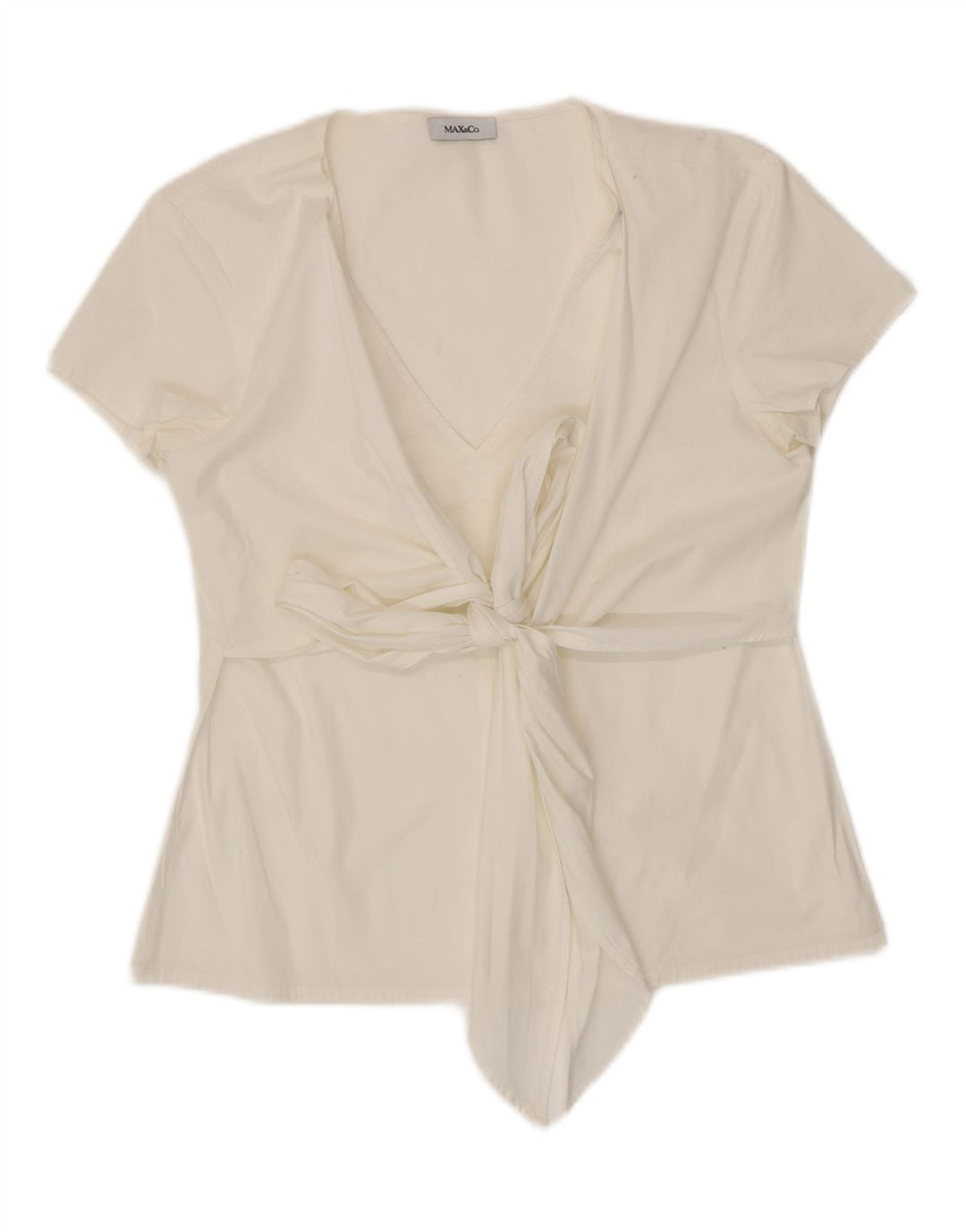 MAX & CO. Blusa para mujer Top UK 12 Medium White