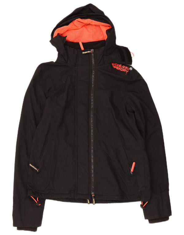 Chaqueta impermeable con capucha y estampado The Windcheater para hombre Superdry UK 40 Large Black