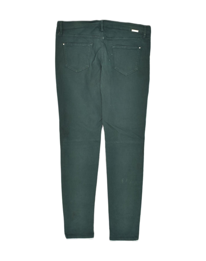 MASSIMO DUTTI Womens Skinny Jeans EU 42 Large W32 L29 Green Cotton | Vintage Massimo Dutti | Thrift | Second-Hand Massimo Dutti | Used Clothing | Messina Hembry 
