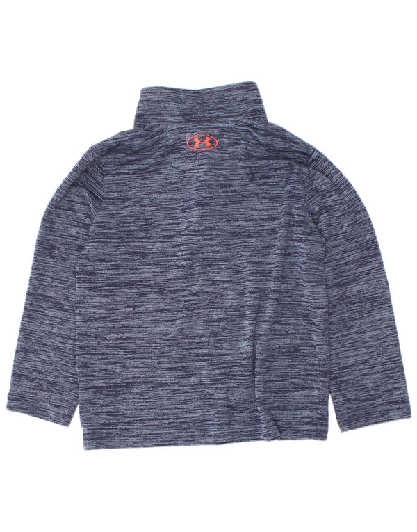 Under Armour Camiseta de manga larga con cremallera 1/4 para bebés niñas 18-24 meses Azul moteado