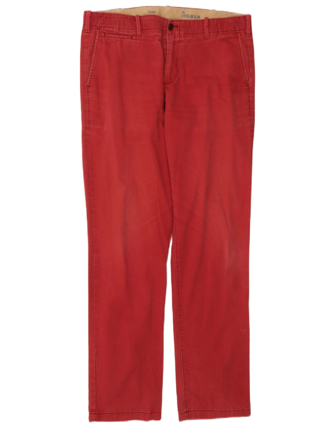 Pantalones chinos ajustados Gap para hombre W36 L34 Algodón rojo