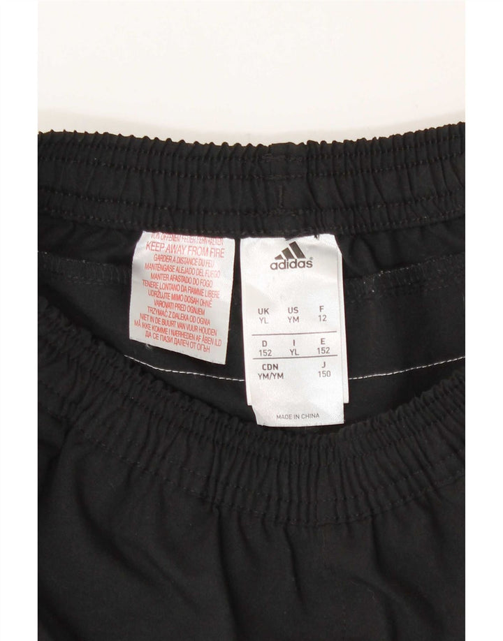 Adidas Pantalones cortos deportivos para niños 11-12 años Grande Negro Poliéster
