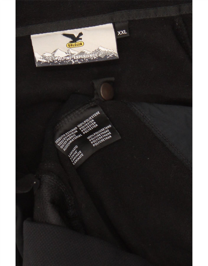 SALEWA Chaqueta de chándal para hombre 2XL Poliéster negro