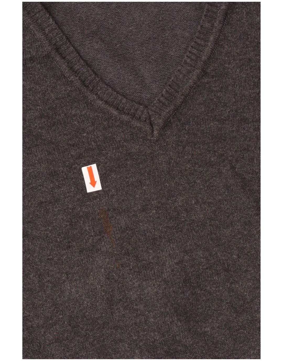 Zara Suéter con Cuello en V para Niños 7-8 Años Pequeño Gris Algodón