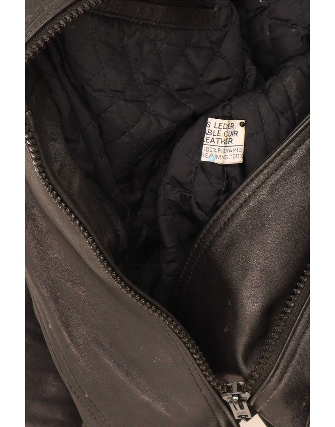 Krawehl Chaqueta motera de cuero para mujer IT 44 Medium Black