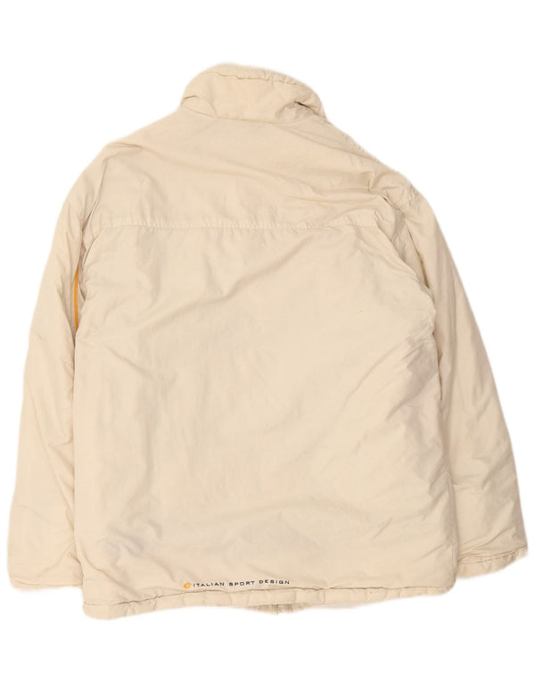 Lotto Chaqueta cortavientos para hombre UK 38 Medium Off White Nylon