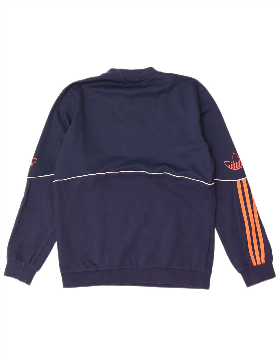 Adidas Hombre Graphic Sudadera Jumper Pequeño Azul Marino Algodón