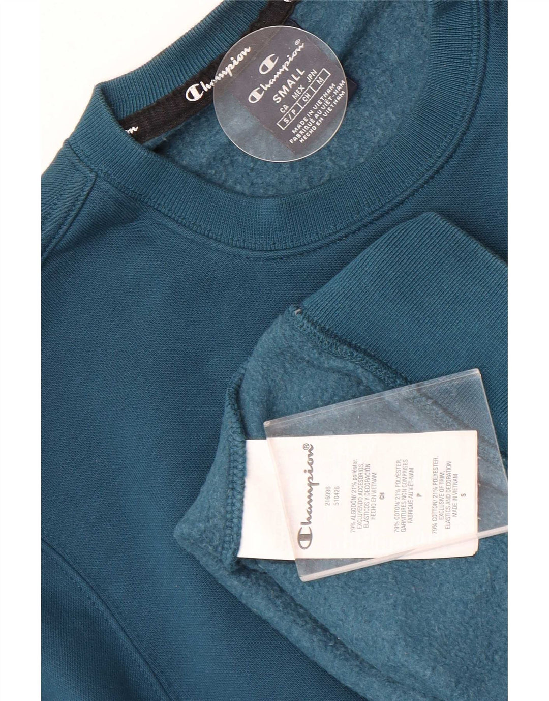 Champion Sudadera Para Hombre Jumper Small Azul Algodón