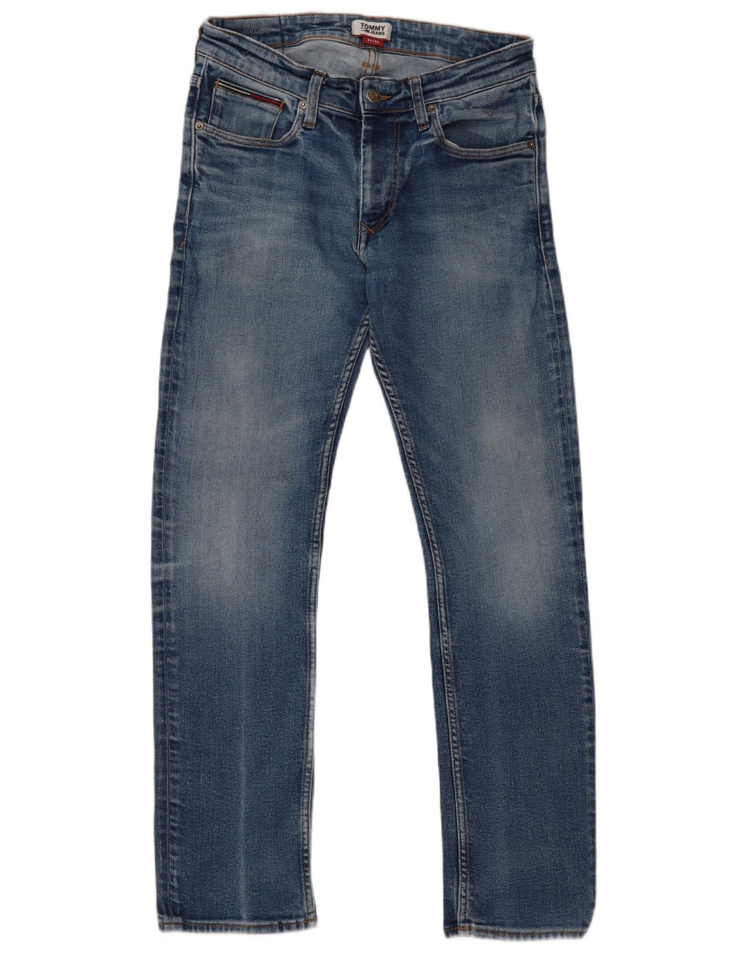 TOMMY HILFIGER Vaqueros rectos para hombre W32 L32 Algodón azul
