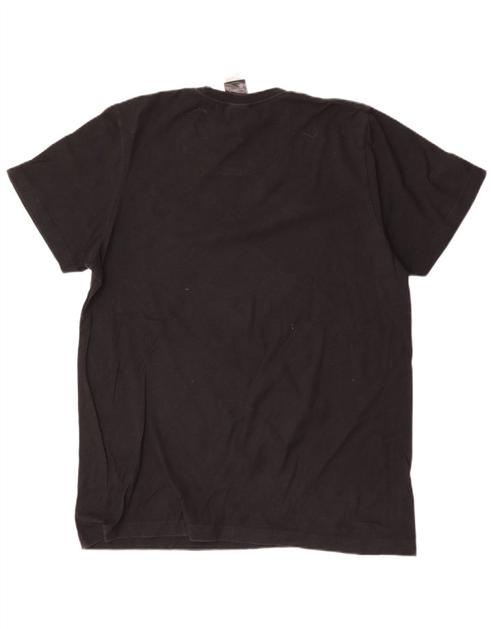 Adidas - Camiseta gráfica para hombre, talla mediana, algodón negro