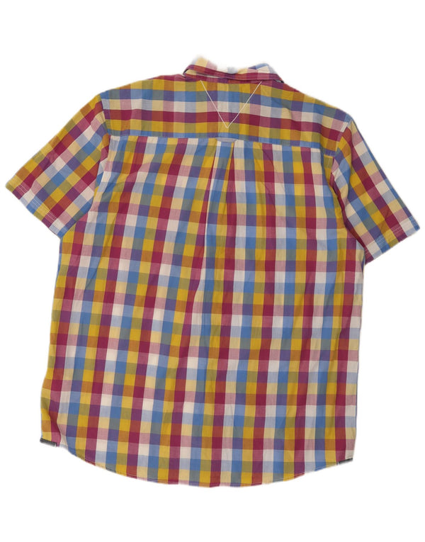 Camisa de corte clásico de manga corta para hombre White Stuff XL Vichy multicolor