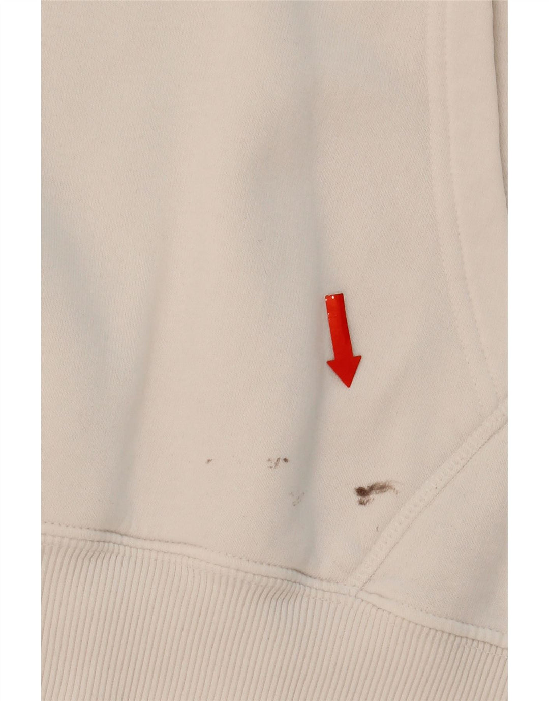 ALPHA INDUSTRIES Mens Graphic Hoodie Jumper Medium White Colourblock Vintage Alpha Industries and Second-Hand Alpha Industries from Messina Hembry 