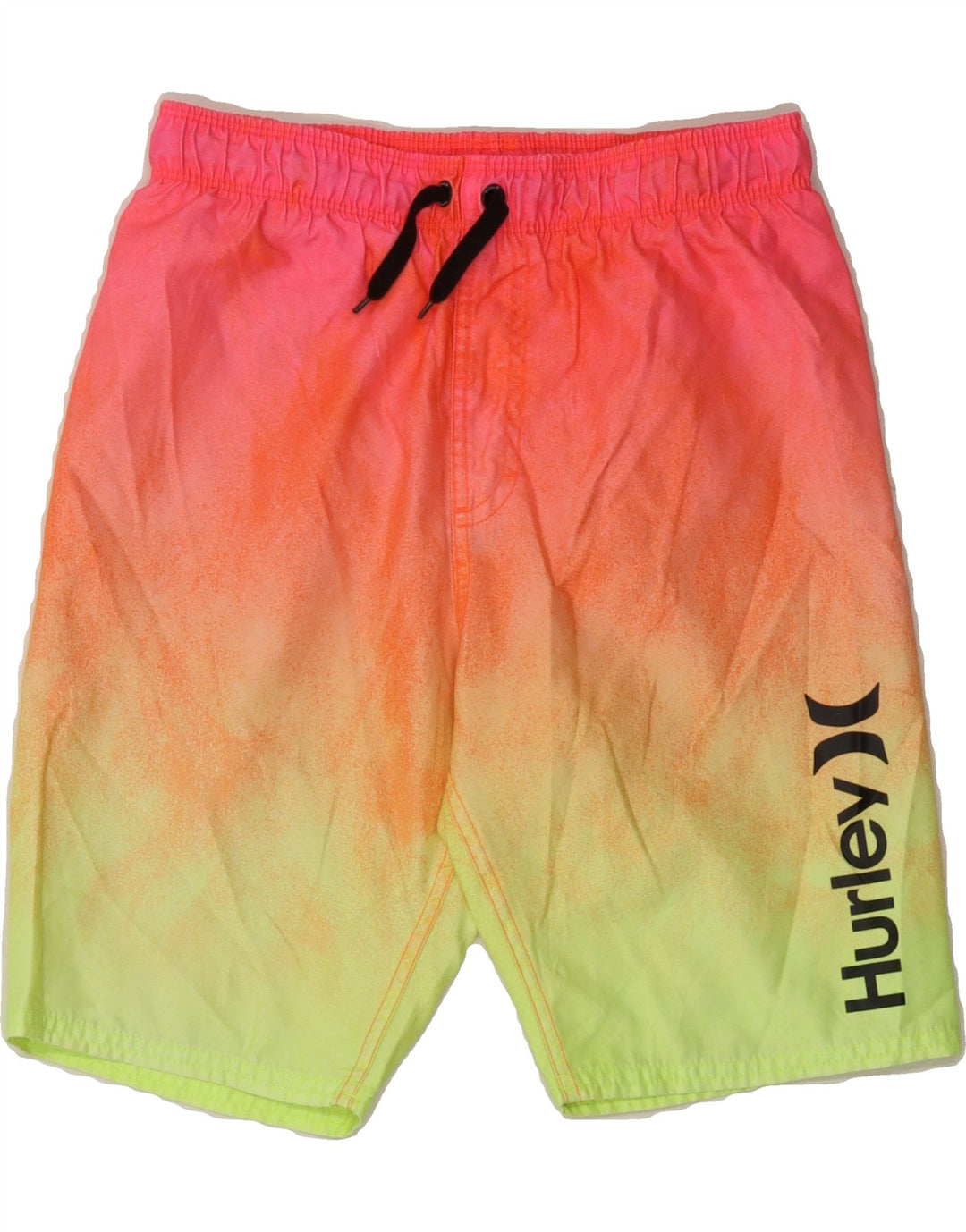 HURLEY Womens Graphic Sport Shorts UK 12 Medium Multicoloured Tie Dye Vintage Hurley and Second-Hand Hurley from Messina Hembry 