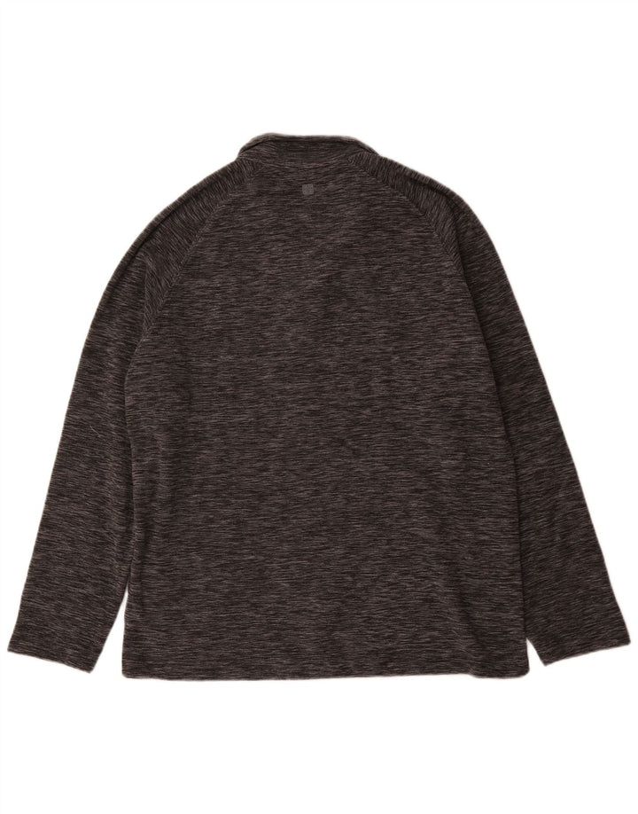 Jersey de forro polar con cuello y cremallera para hombre de Mountain Warehouse Poliéster moteado gris grande