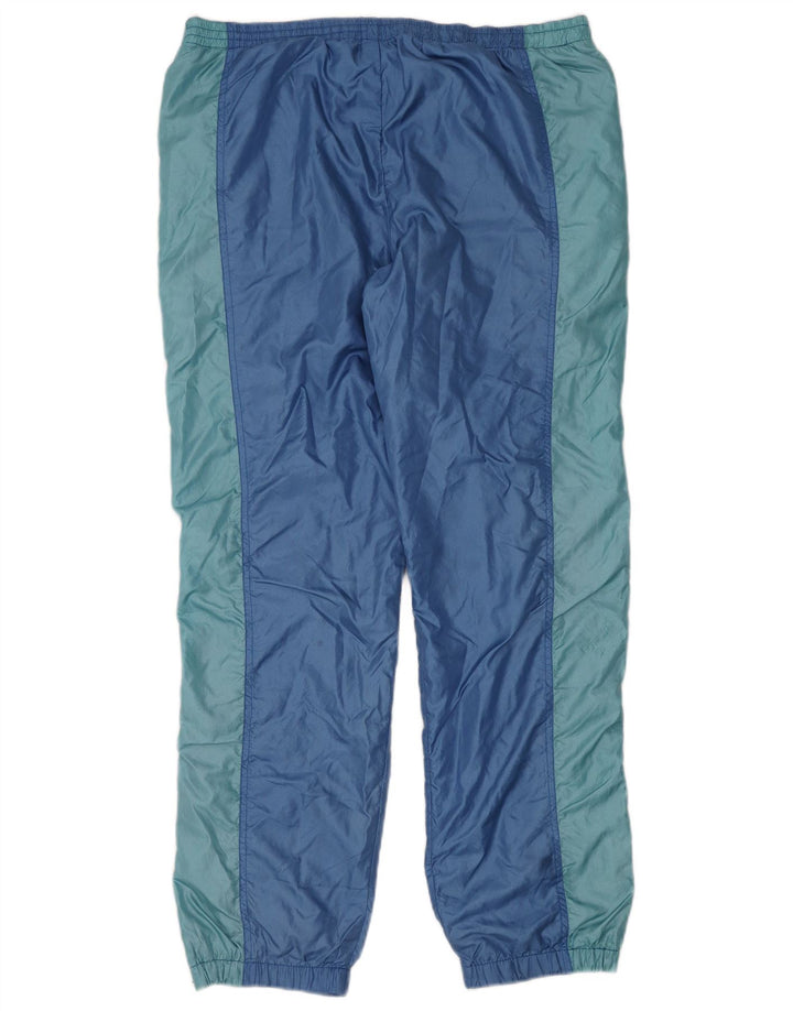 Erima Hombre Pantalones De Chándal Joggers Large Azul Colorblock Poliamida
