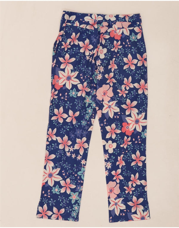 BLUGIRL BLUMARINE Pantalones cortos para mujer IT 42 Medium W28 L25 Azul Floral