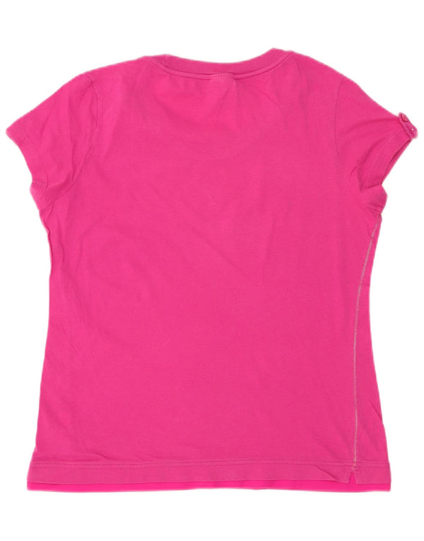 Champion Camiseta Gráfica De Ajuste Fácil para Mujer UK 46 Grande Rosa