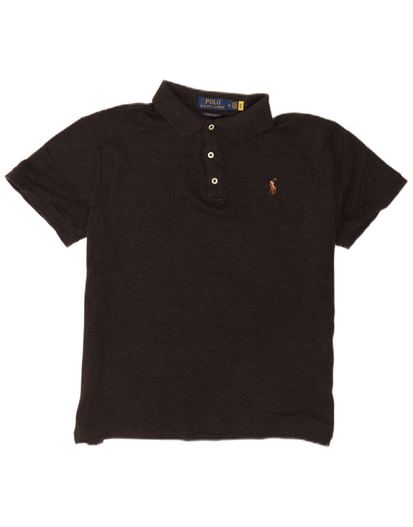 Polo Ralph Lauren Camisa ajustada personalizada para hombre Algodón gris medio