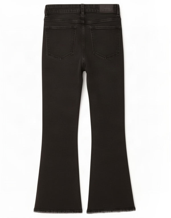 Zara Vaqueros Acampanados Mujer EU 36 XS W26 L26 Negro