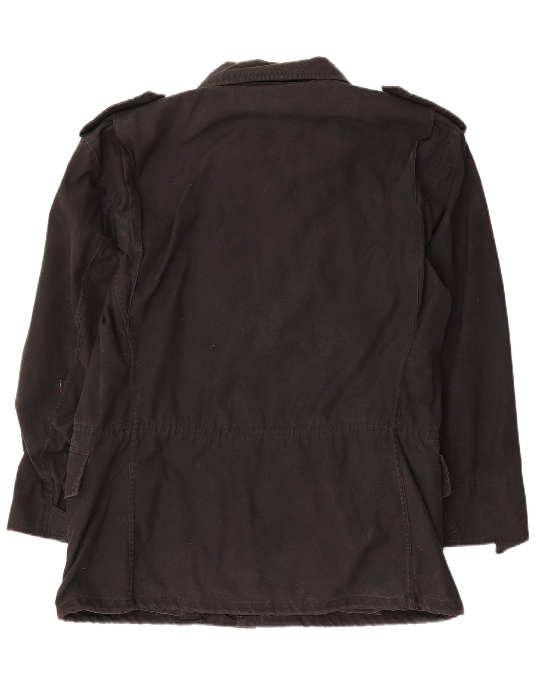 Vintage hombres chaqueta militar Reino Unido 40 algodón negro grande