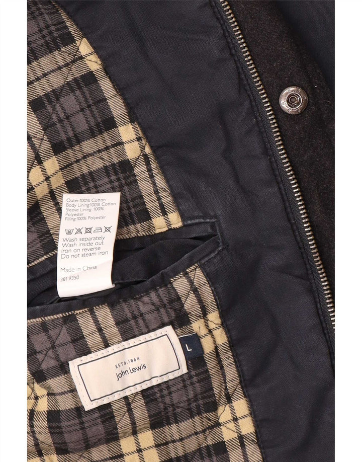 John Lewis Chaqueta utilitaria para hombre Reino Unido 40 Grande Algodón azul marino