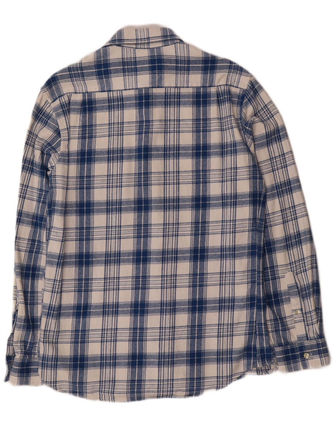 Camisa Jack Wills Hombre De Franela De Algodón A Cuadros Azul Medio