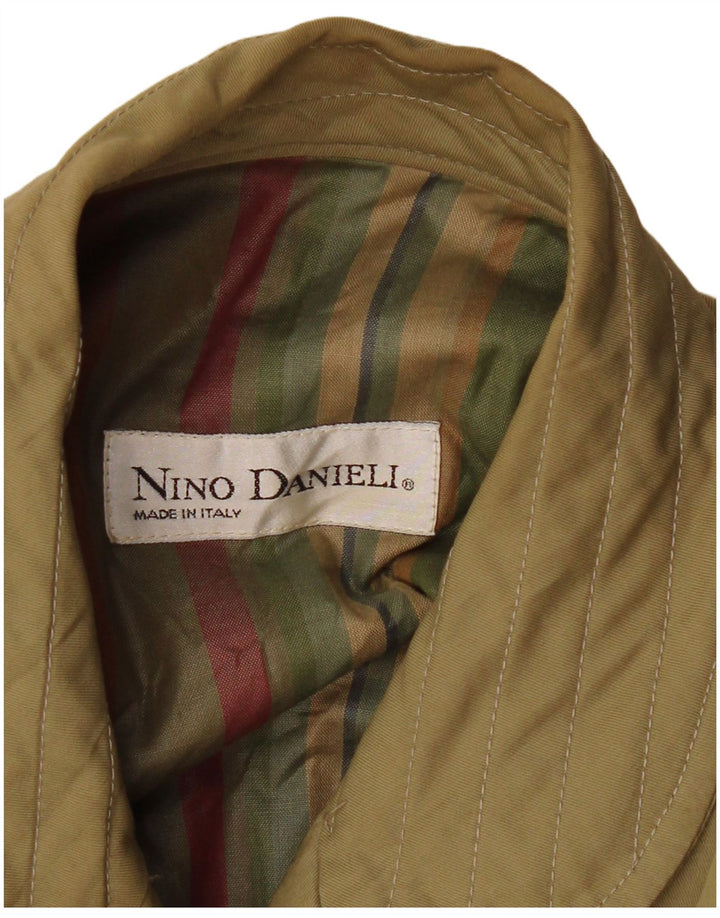 NINO DANIELI Chaqueta Bomber para Mujer UK 40 Grande Caqui Colorblock