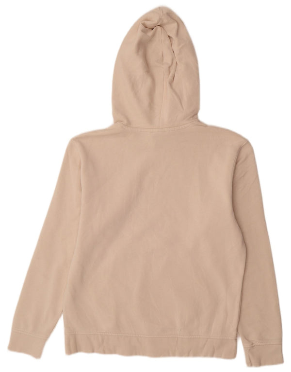 Adidas Mujer Sudadera con Capucha de Gran tamaño UK 10 Small Beige Cotton