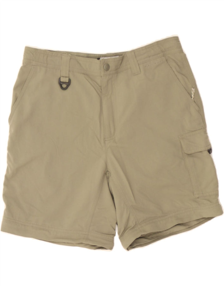 COLUMBIA Womens Cargo Shorts Medium W30 Beige Nylon Vintage Columbia and Second-Hand Columbia from Messina Hembry 
