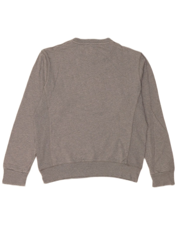 Avirex Hombre Gráfico Regular Fit Sudadera Jumper Grande Gris Algodón