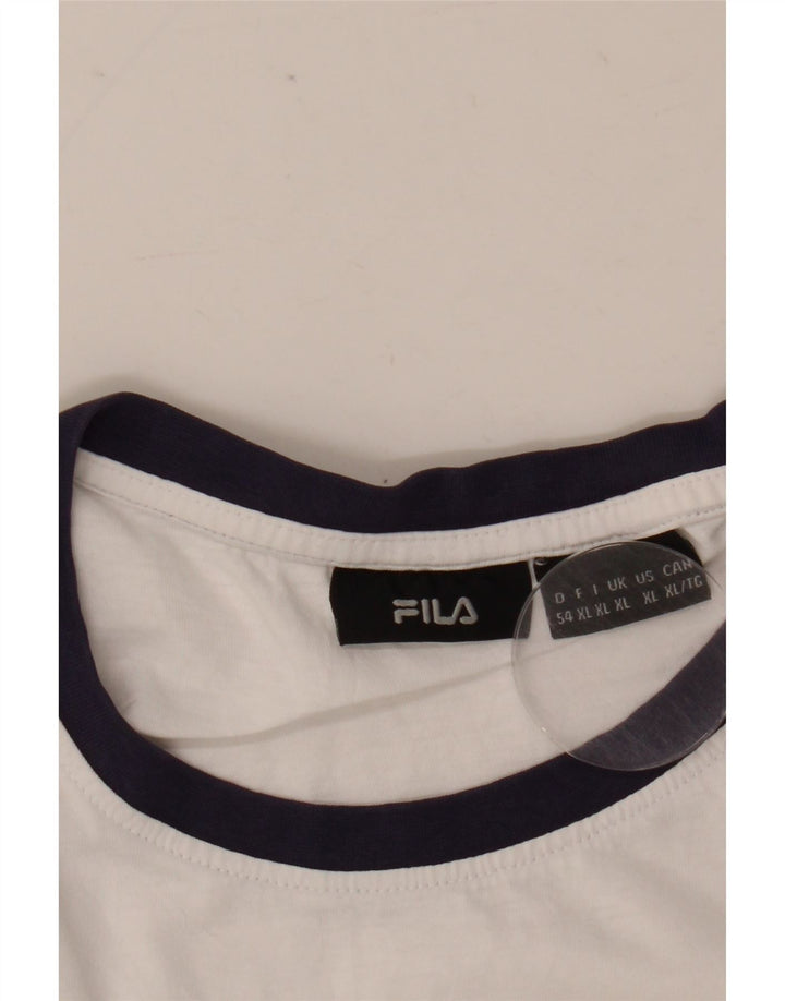 Fila Camiseta gráfica para hombre Top XL Blanco