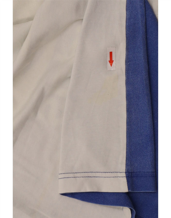 Adidas Hombre Camiseta Sin Mangas Con Estampado De Algodón Color Block Blanco Mediano