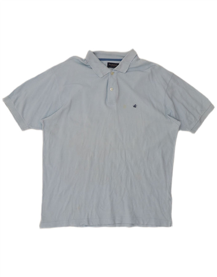 BROOKSFIELD Polo para hombre IT 56 XL Algodón azul