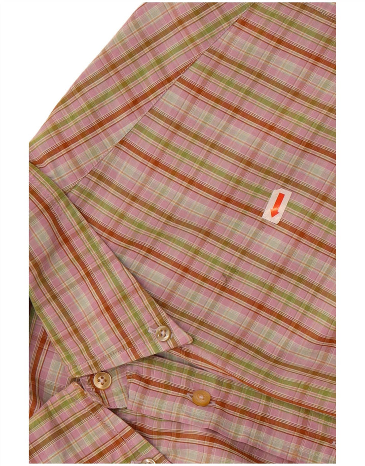 Camisa Avirex para hombre 2XL Algodón a cuadros rosa