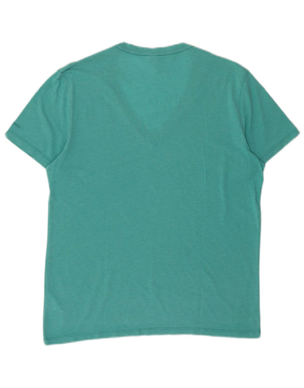 G-Star Hombre Camiseta Top Medium Turquesa Algodón
