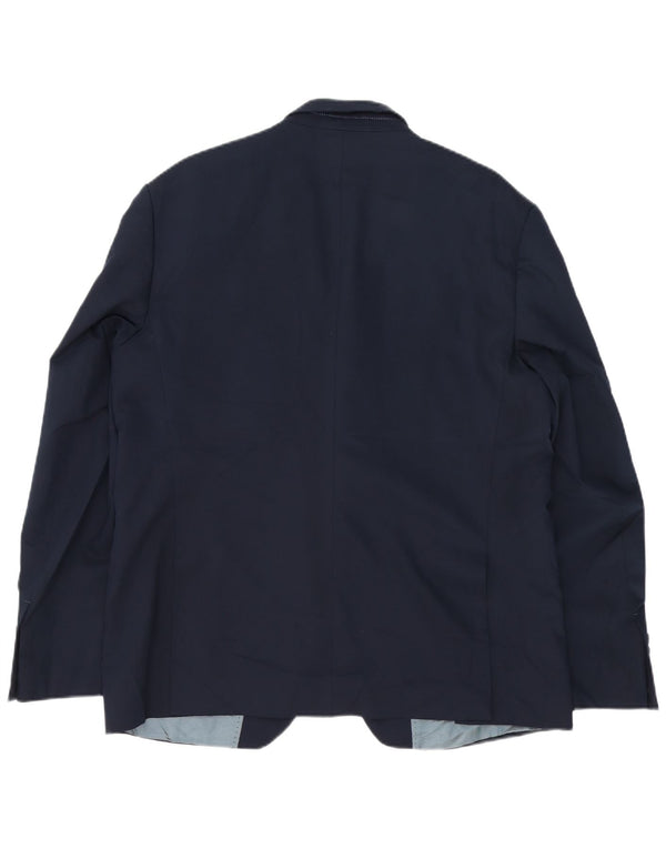 Zara Chaqueta Blazer De 2 Botones Para Hombre EU 56 XL Viscosa Azul Marino