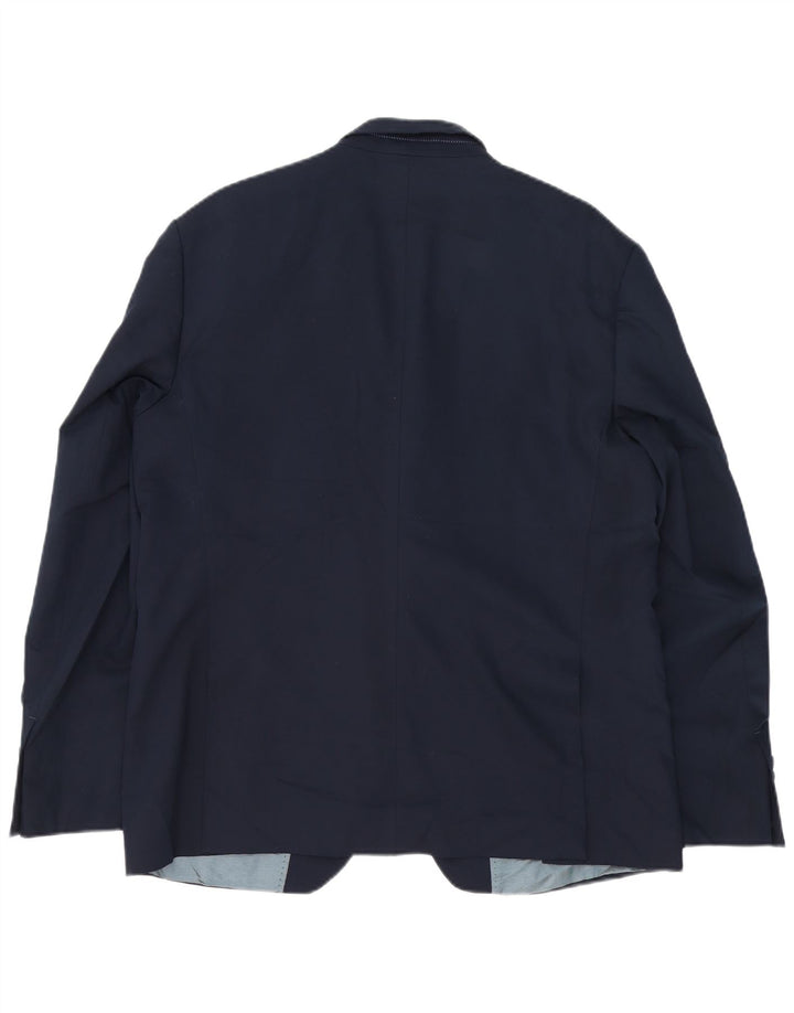Zara Chaqueta Blazer De 2 Botones Para Hombre EU 56 XL Viscosa Azul Marino