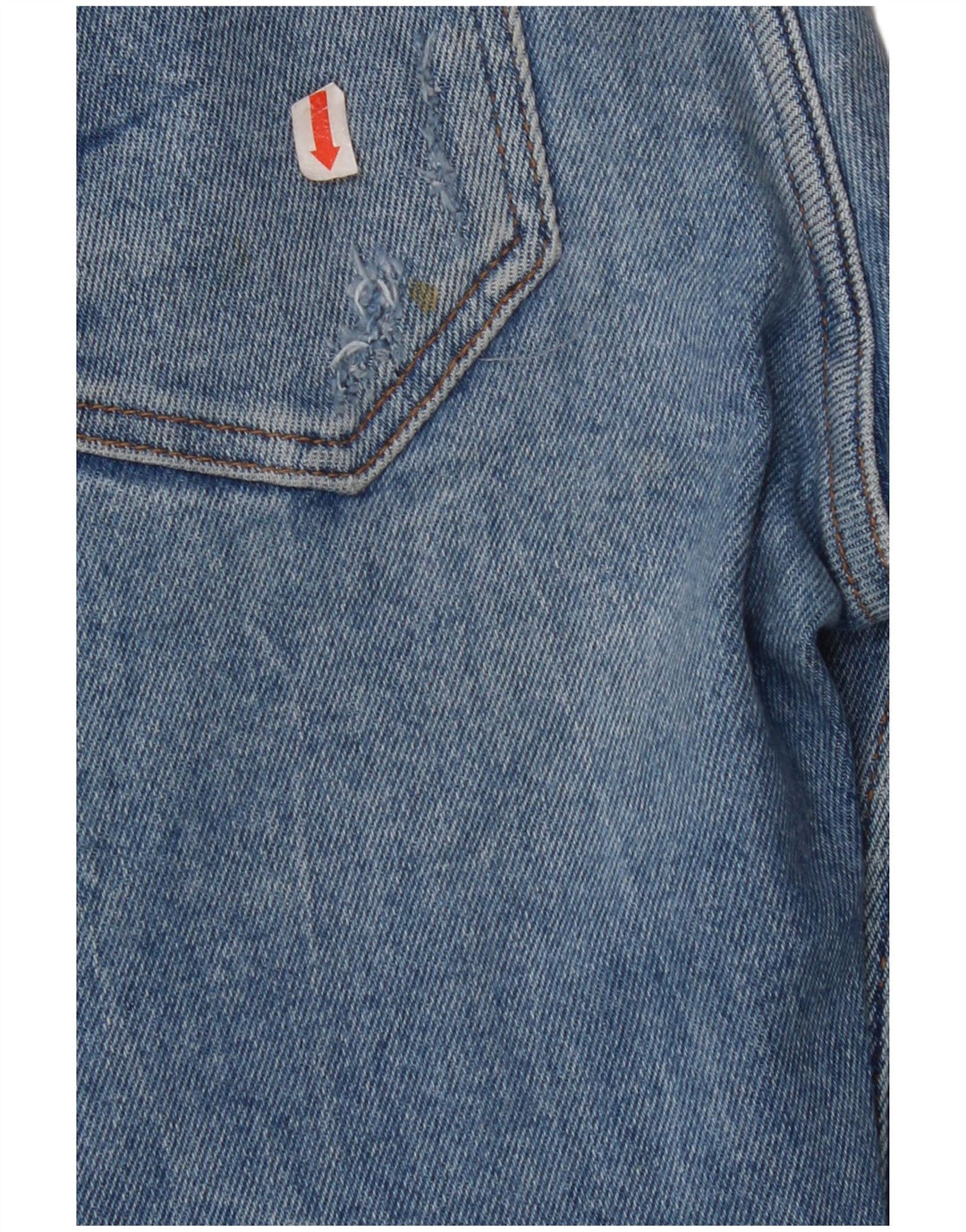 ZARA Vaqueros pitillo desgastados cortos para mujer EU 40 Medium W30 L26 Algodón azul