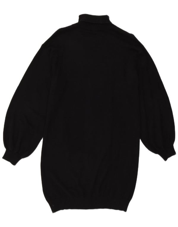 Moschino Vestido tipo jersey con estampado gráfico y cuello vuelto para niña 13-14 años Negro Algodón