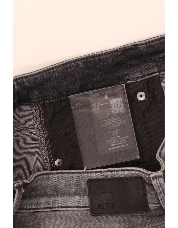 Pantalones cortos vaqueros ajustados G-Star para hombre W30 Gris medio