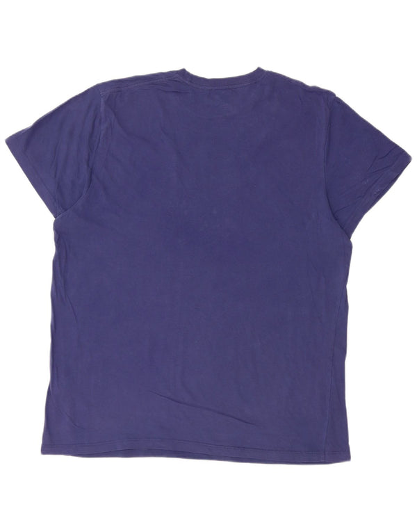 VANS Camiseta gráfica de ajuste personalizado para hombre Top XL Algodón azul