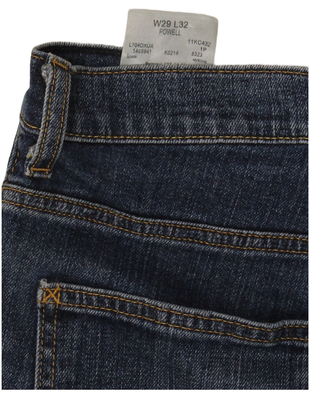 Lee Vaqueros Rectos Powell Para Hombre W29 L30 Algodón Azul